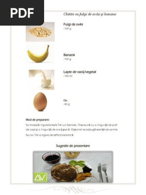 Clatite Cu Fulgi De Ovăz Si Banane