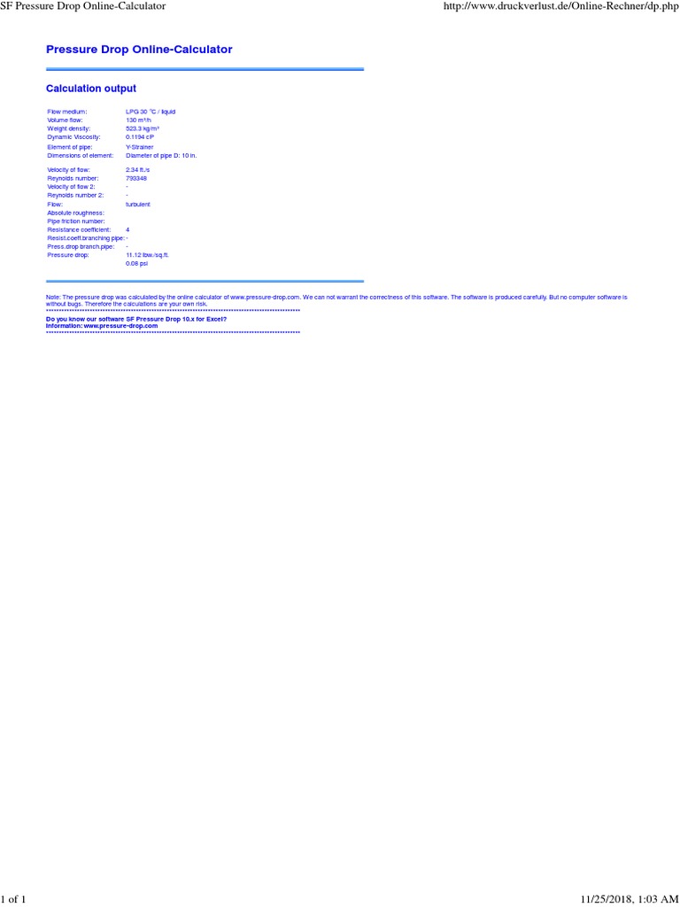 Calculating Pressure Drop Through a YStrainer Insights from an Online