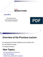 Mobile Communications: Tanvir Ahmad Niazi Air University, Islamabad