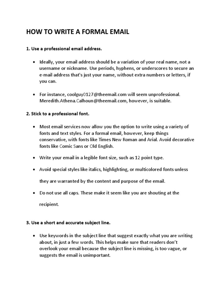 How To Write A Formal Email Email Spam Cyberspace