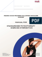 Standard Physiotherapy Exercise Manual for Shoulder Surgery Patients