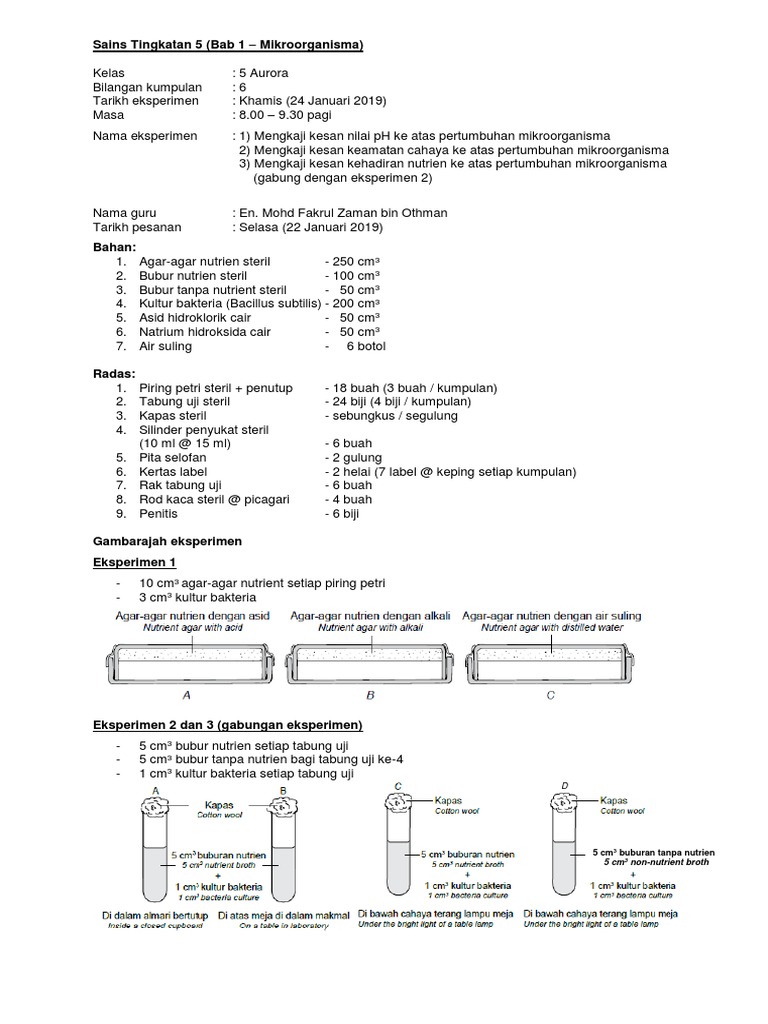 Order Eksperimen Ting 5 Aurora Mikrob Pdf