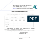 Format Surat Pengajuan Berkas Klaim