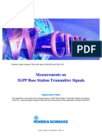 Measurements On 3GPP Base Station Transmitter Signals: Subject To Change - Josef Wolf 08/01 - 1EF44 - 1E