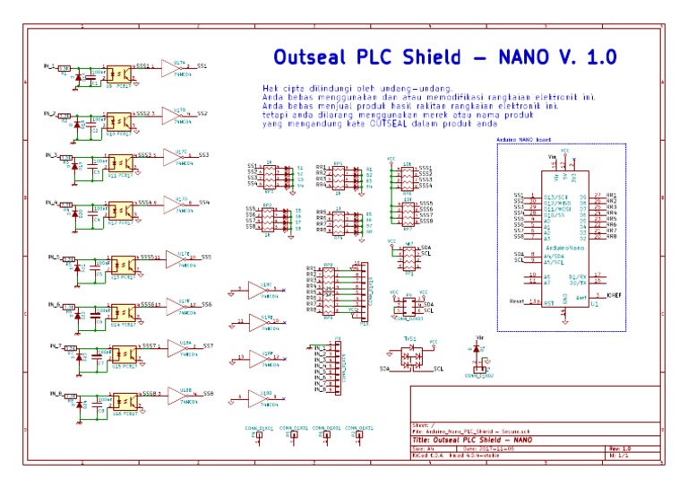 Outseal PLC Shield for Arduino Nano | PDF