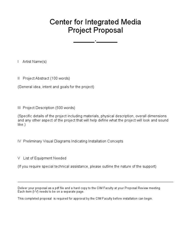 Cim Proposal | PDF