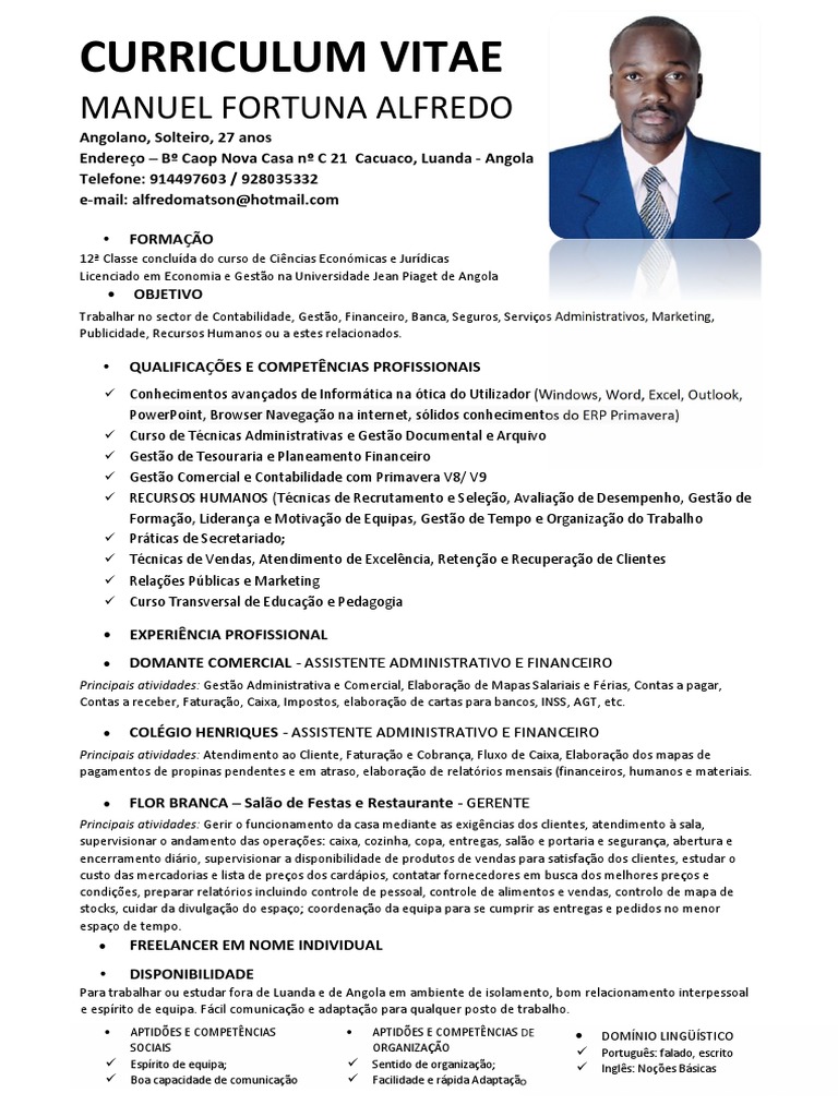 Curriculum vitae contabilidade 07 image