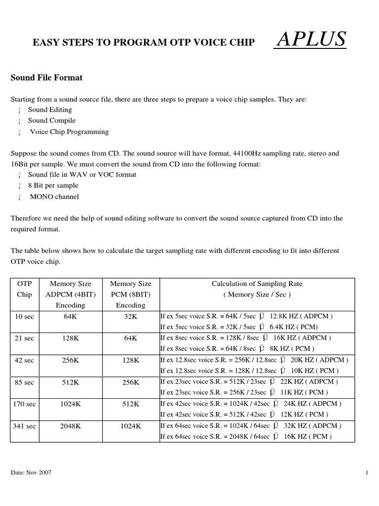 Easy To Program Otp PDF | PDF | Equalization (Audio) | Sound