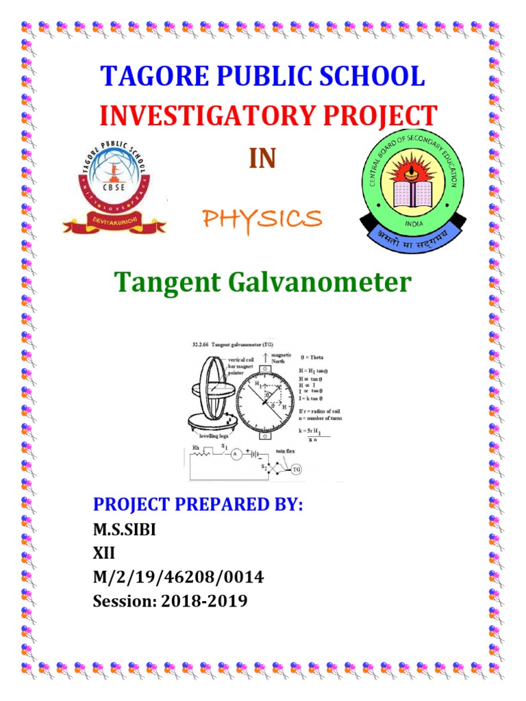 Physics Investigatory Project Class 12 T | PDF | Earth's Magnetic Field ...