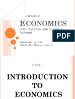 Principles of Economics with Taxation and Agrarian Reform