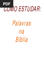 Como Estudar Palavras - Piedade