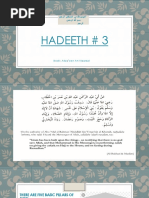 Hadeeth 3 of Arbaen An Nawawi