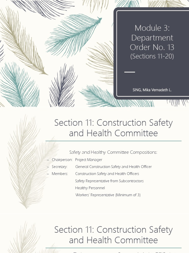 Construction Safety and Health Guidelines | PDF | Safety | Personal ...