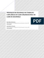 4 - Prevenção em Segurança No Trabalho A Influência Do Clima Organizacional No Clima de Segurança