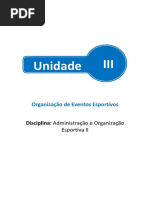 Administração e Oraganização Esportiva - Unidade 3