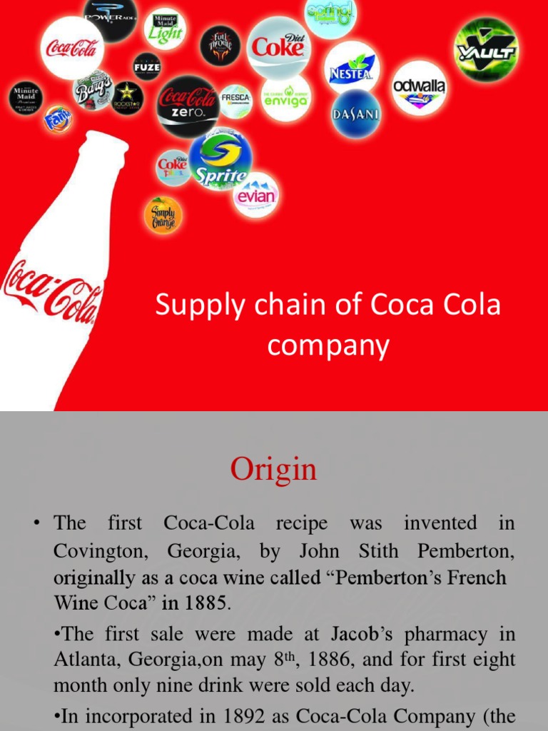 Supply Chain of Coca Cola Company PDF Coca Cola The Coca Cola Company