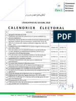 Calendrier Electoral Officiel Legislatives 2019