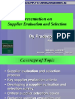 Presentation On: Supplier Evaluation and Selection