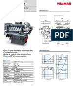 12AYM-WGT Marine Propulsion Diesel Engine Dimensions and Specs