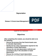 Depreciation: Release 12 Oracle Asset Management Fundamentals