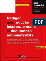 Rediger Avec Succes Lettres e Mails Et Documents Administratifs Edition 2016 PDF
