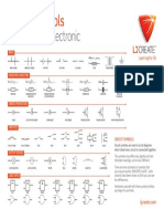 Electronic Circuit Symbols Poster