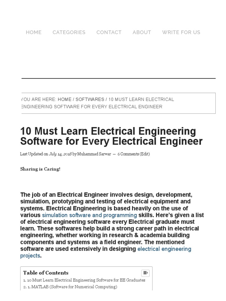 10 Must Learn Electrical Engineering Software for Every Electrical ...
