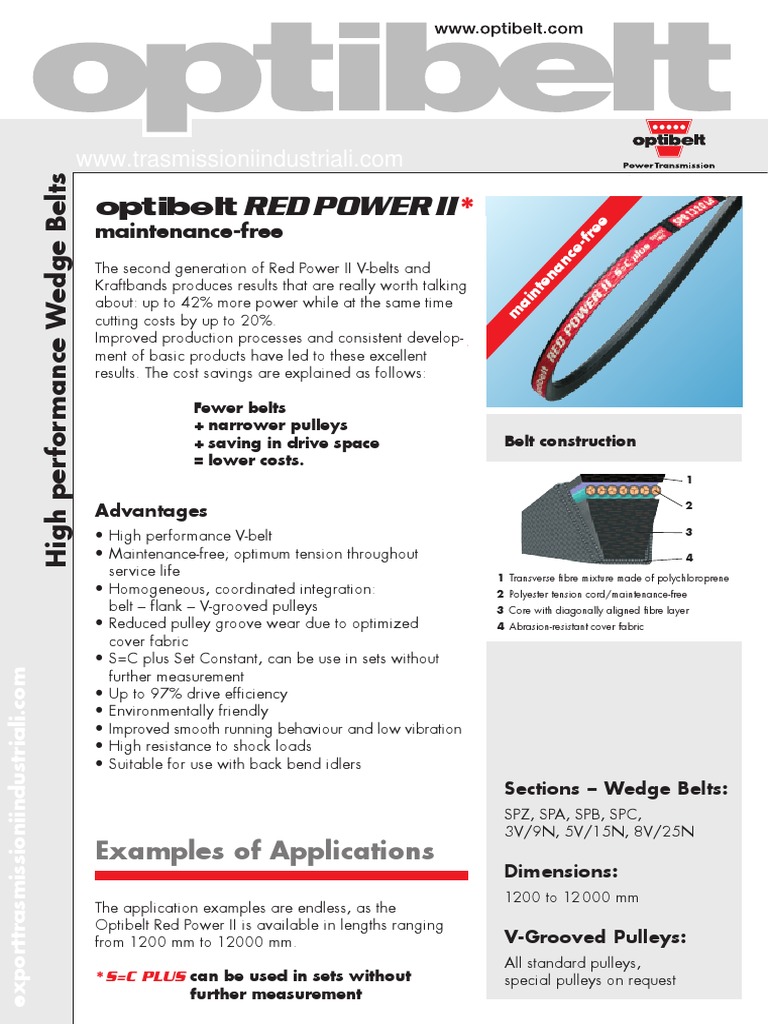 Industrial High-Performance Belts | PDF | Belt (Mechanical ...