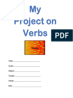 My Project On Verbs: Name