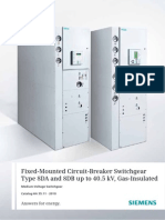 Fixed-Mounted Circuit-Breaker Switchgear Type 8DA and 8DB Up To 40.5 KV, Gas-Insulated