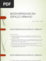 Biodiversidade em espaço Urbano 