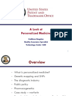 A Look at Personalized Medicine: Kathleen Bragdon Quality Assurance Specialist Technology Center 1600