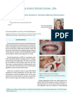 Contemporary Esthetic Dentistry: Minimal Adhesive Restorations