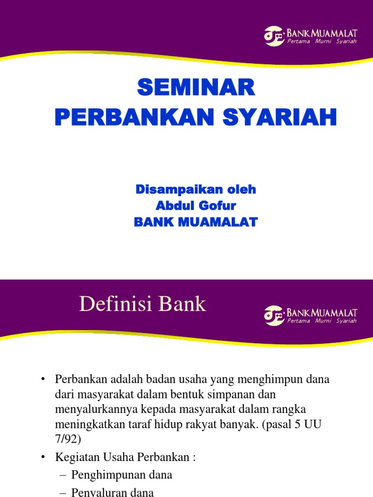 Syarat Pinjam Uang Di Bank Muamalat - Seputar Bank