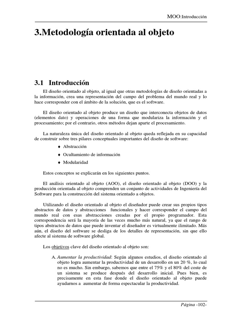 Oob PDF | PDF | Objeto (informática) | Herencia (Programación Orientada ...