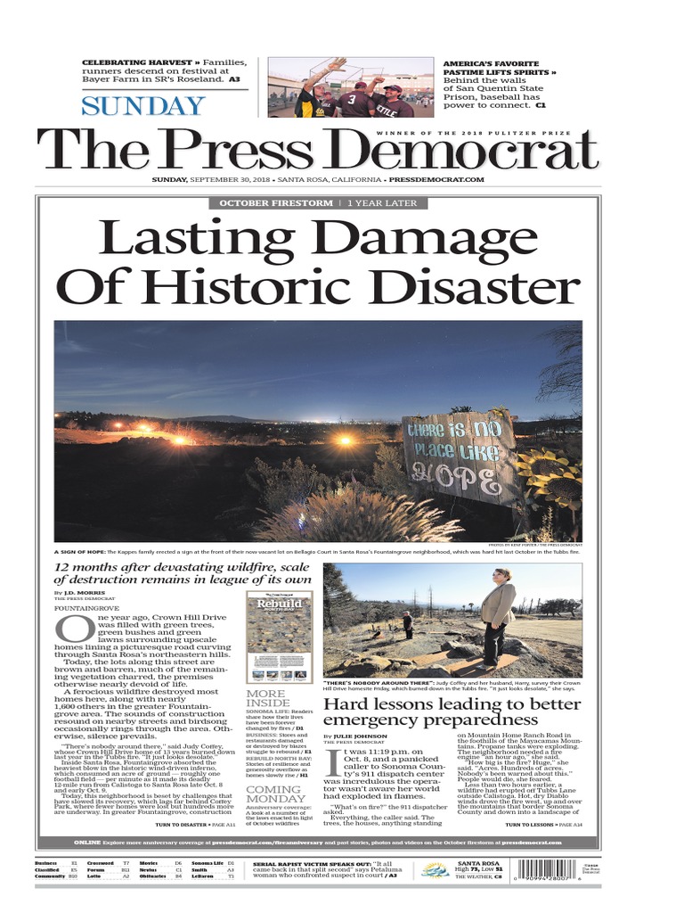 2018.09.30 Press Democrat | PDF