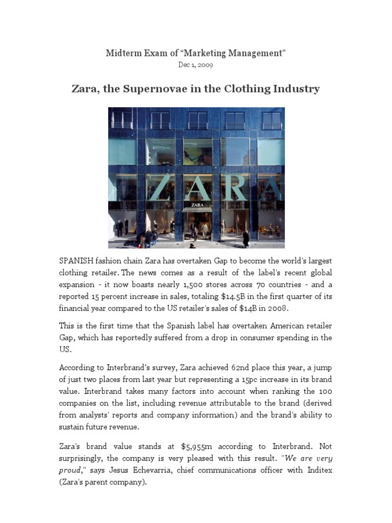 Marketing zara essay picture