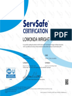 Servsafe: Certification