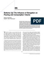 Re-Inquiries: Bottoms Up! The Influence of Elongation On Pouring and Consumption Volume