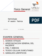 Examen Físico General: Semiología 4º Sesión Teórica