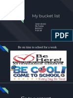 My Bucket List