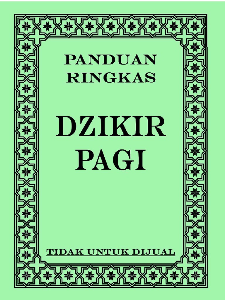 Buku Panduan Ringkas Dzikir Pagi A Edit Pdf