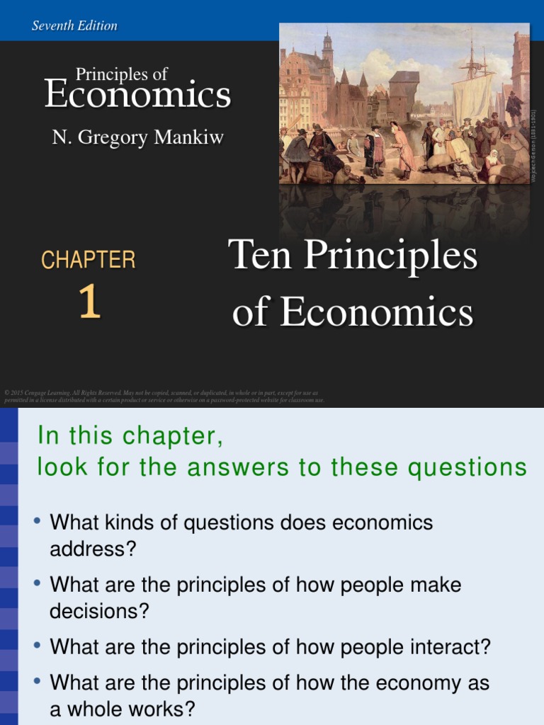 Chapter 1 Ten Principles of Economics PDF | PDF | Inflation | Market ...