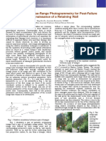 Application of Close-Range Photogrammetry For Post-Failure Reconnaissance of A Retaining Wall
