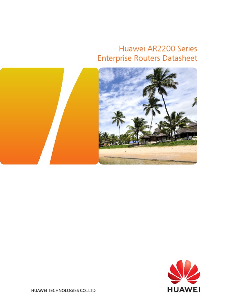 Huawei AR2200 Series Enterprise Routers Data Sheet Download Free PDF