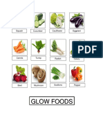 Glow Foods: Squash Cucumber Cauliflower Eggplant