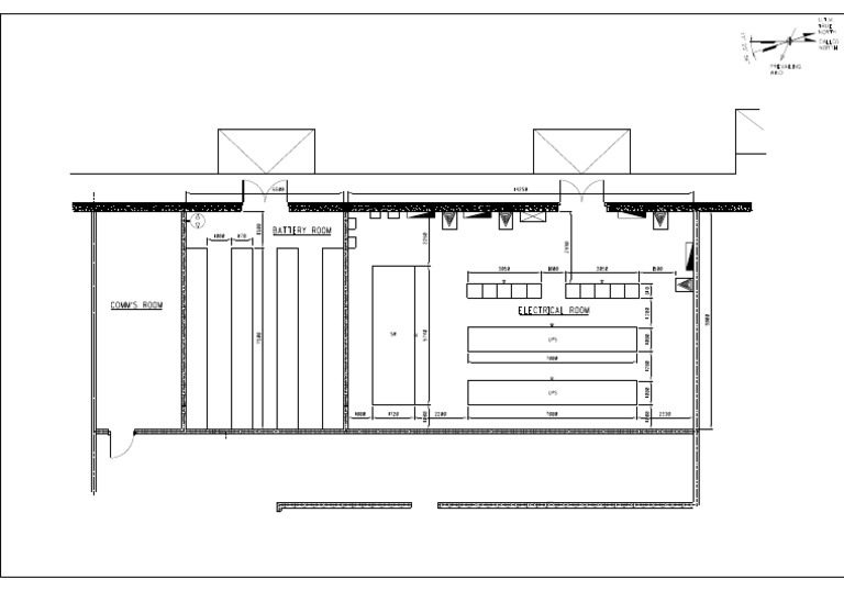 UPS and Battery Room Layout Plan | PDF | Nature