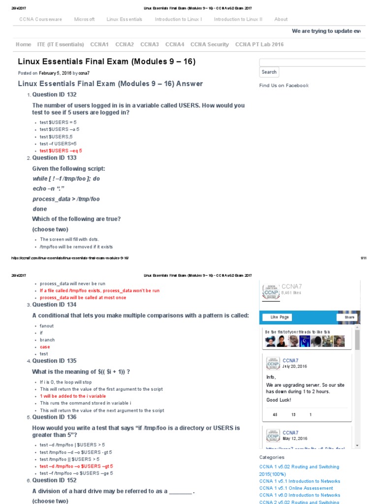 Linux Essentials Exam Guide | PDF | Cisco Certifications | Sudo