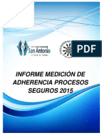 Medición de adherencia a procesos seguros