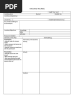 Lesson Plan Rationale Guide | PDF